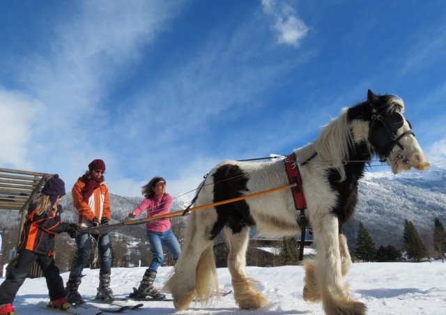Initiation ski joering a Morillon